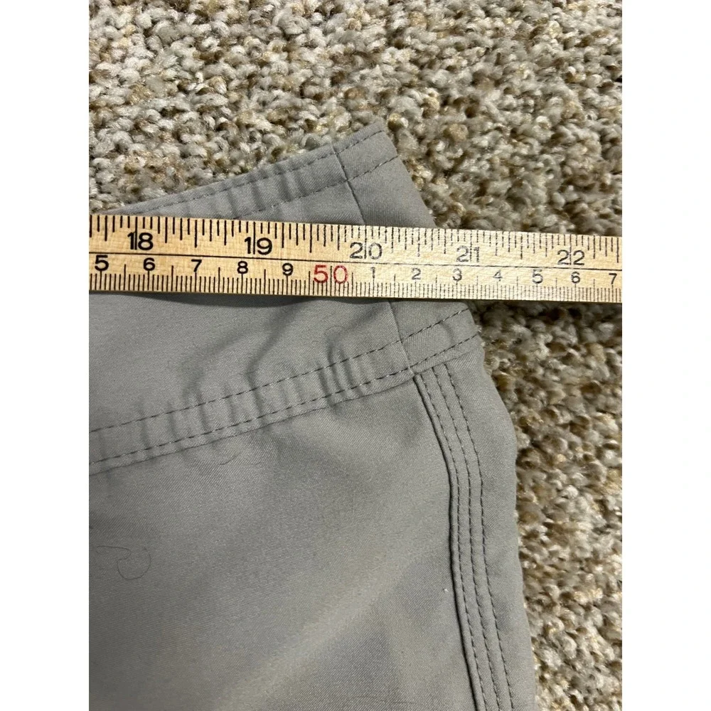 O'Neill Mens Gray Board Shorts Teal Logo Cargo Pocket Swim Trunks Size 40